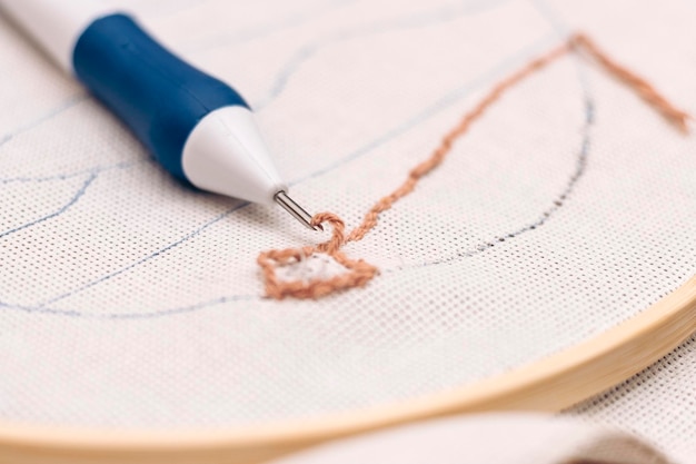 detal haftu ręcznego